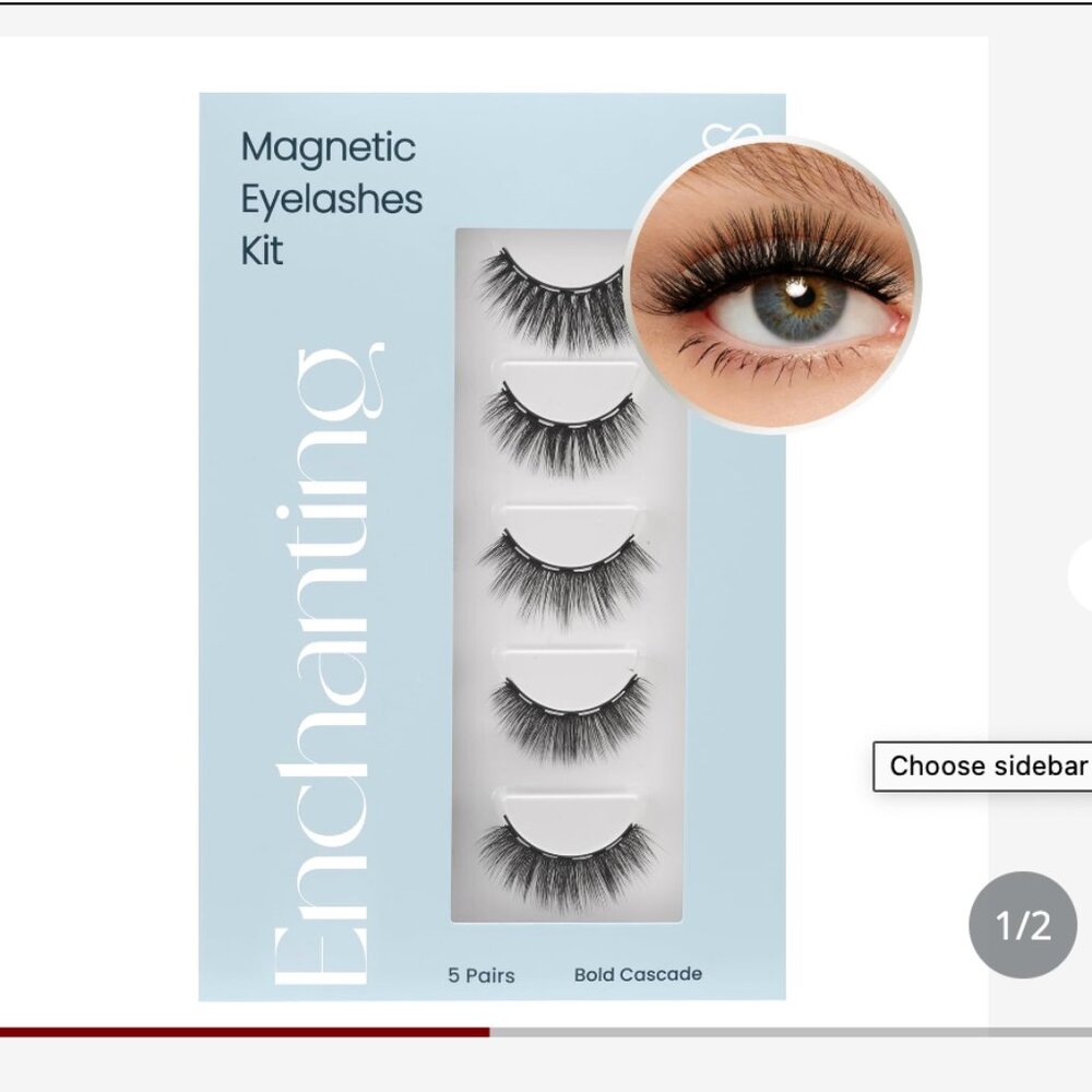 Magnetic Eyelashes Kit, DIY Individual Lashes At Home Lash Extensions NEW IN BOX